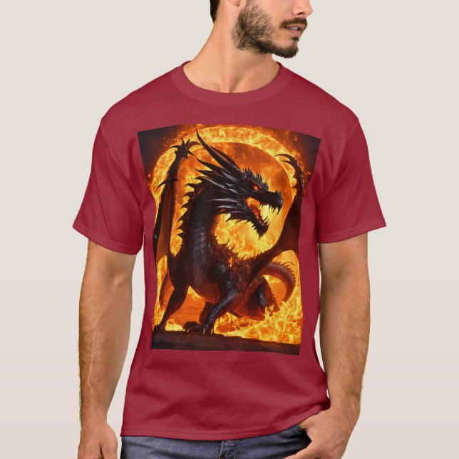 Dreamy Watercolor Dragon T-Shirt (Frente)