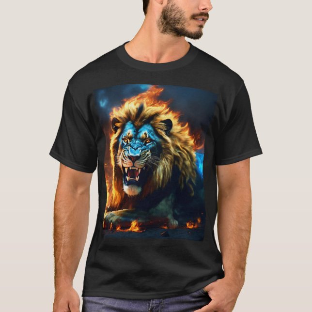 Dreamy Watercolor Lion T-Shirt (Frente)
