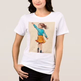 Dreamy Watercolor T-shirt com Whimsical Ban Bloc