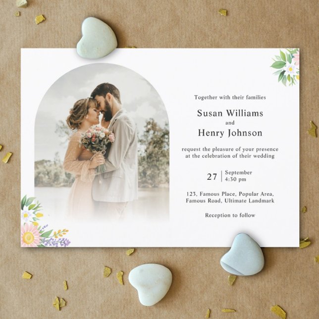Dreamy Wedding Convite | Mínimo Clássico (minimal wedding invitation card | dreamy classic modern contemporary custom personalized )