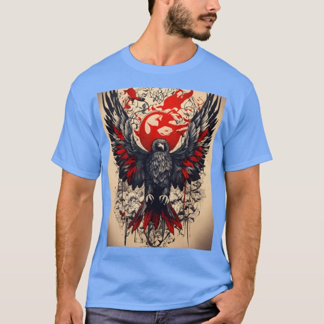 Dreamy Whimsical Eagle T-Shirt (Frente)