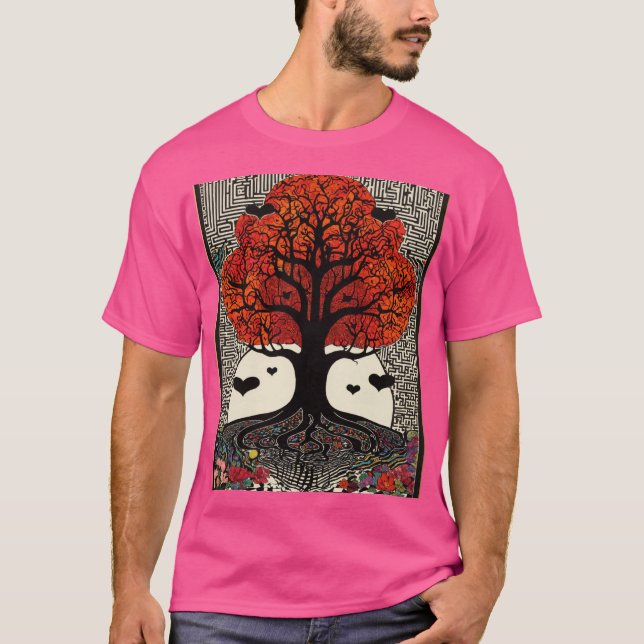 Dreamy Whimsical Nature T-Shirt Design (Frente)