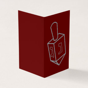 Dreidel Hanukkah Glitter Cards 25 Pack