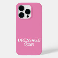 Dressage Queen Cute Pink Script Equestre