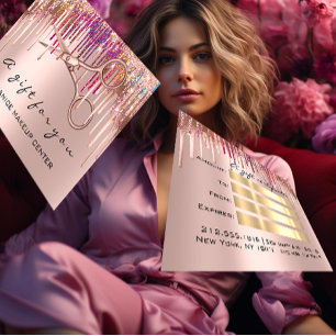 Drips Holográficos De Hairdresser De Certificado D