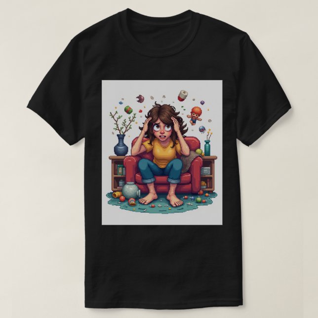 Droga Mãe Frustração Camiseta Engraçada Para Cansa (Frente do Design)