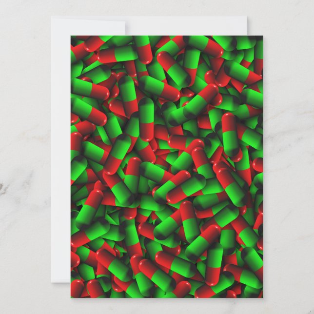 drogas de pílulas verdes vermelhas (Frente)