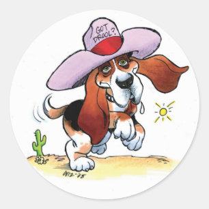 Drool obtido Basset? Grande etiqueta