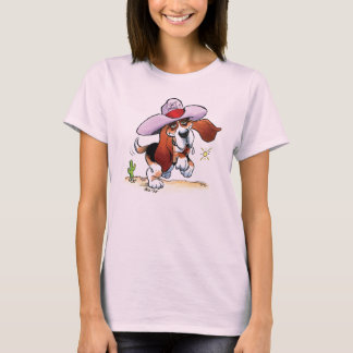Drool obtido Basset? T-shirt da boneca das