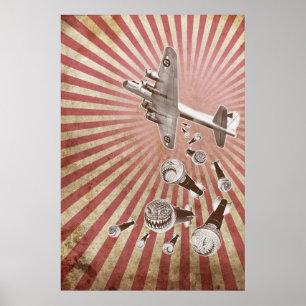 Drop Beats Vintage Impressão