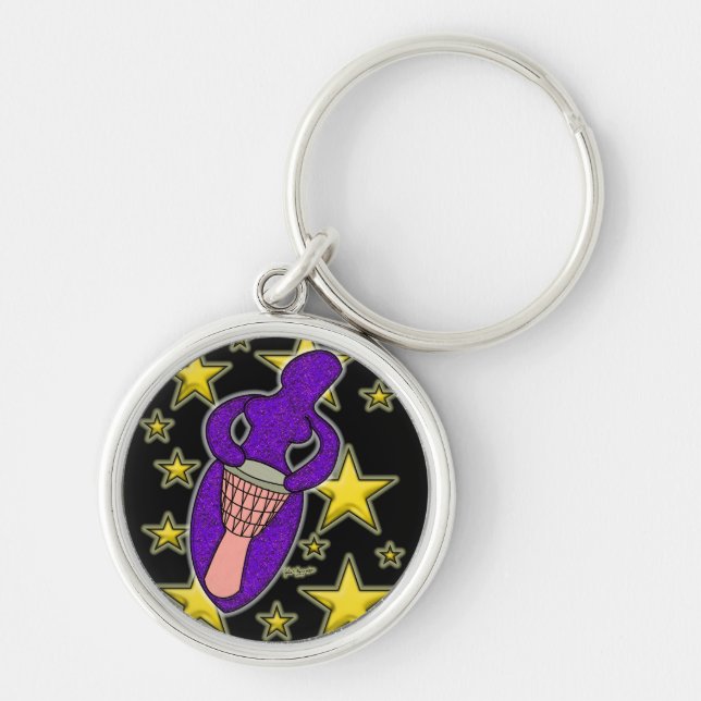 Drum Goddese Chaveiro Premium Round (Frente)