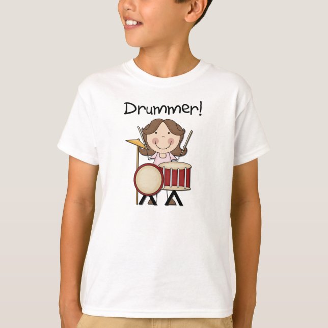 Drummer - Camisetas e presentes femininos (Frente)