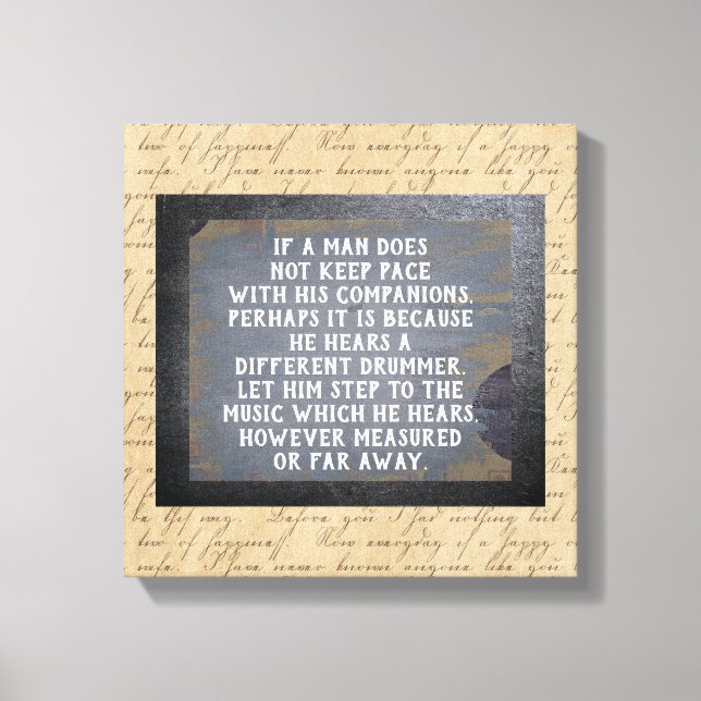 Drummer Diferente — Impressão de Arte Canvas (Frente)