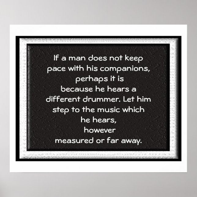 Drummer Diferente - Poster de Cotação (Frente)