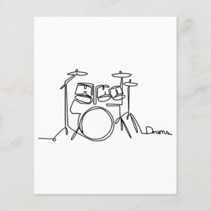 Drummer Music Design Um Tambor De Linha