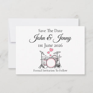 Drummer Musical Casamento Salve A Data