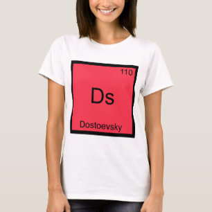Ds - Dostoevsky Camiseta Símbolo Elemento Químico 
