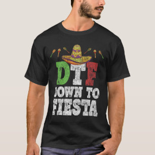 Dtf Abaixo Para Fiesta Camisa Engraçada Cinco De M