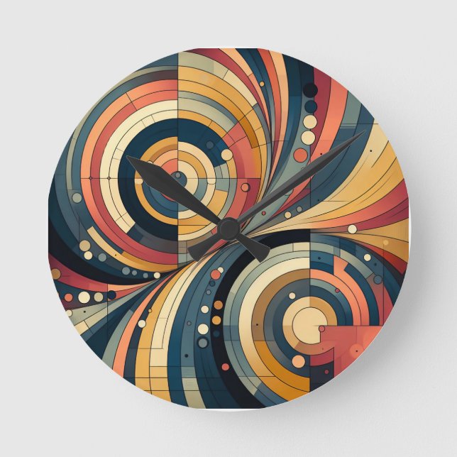 Dualidade - Bauhaus - Relógio Redondo (Frente)