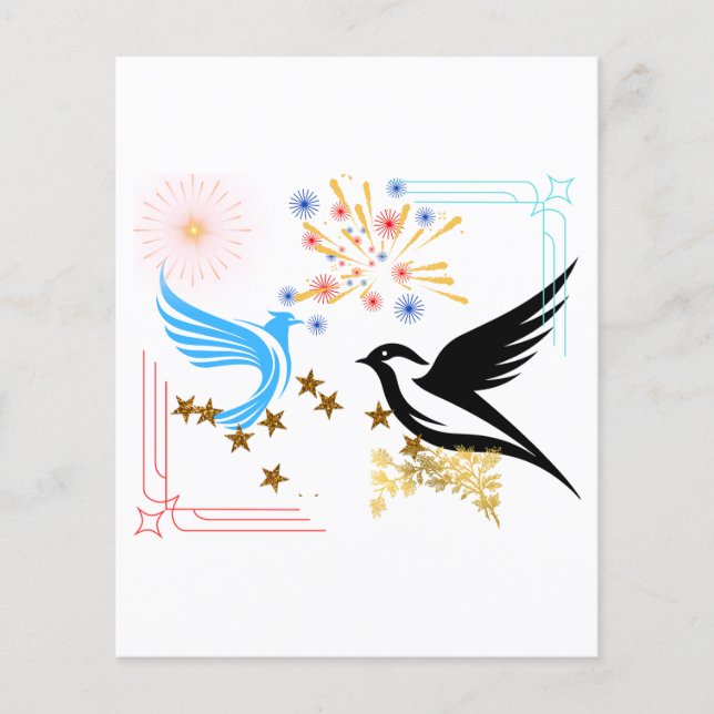 Duas Aves Majestosas (Frente)