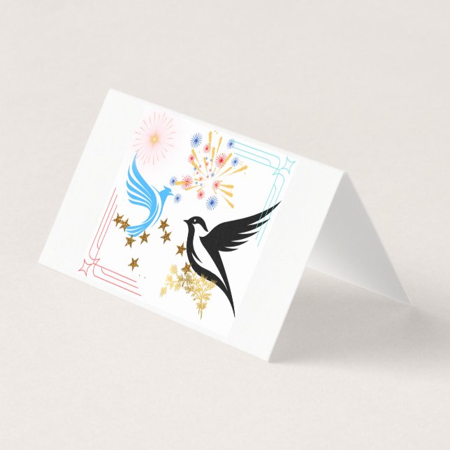 Duas Aves Majestosas (Frente)