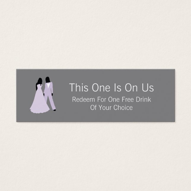 Duas Brides, Bebida Gratuita Em Nós (Lilac e Cinza (Frente)