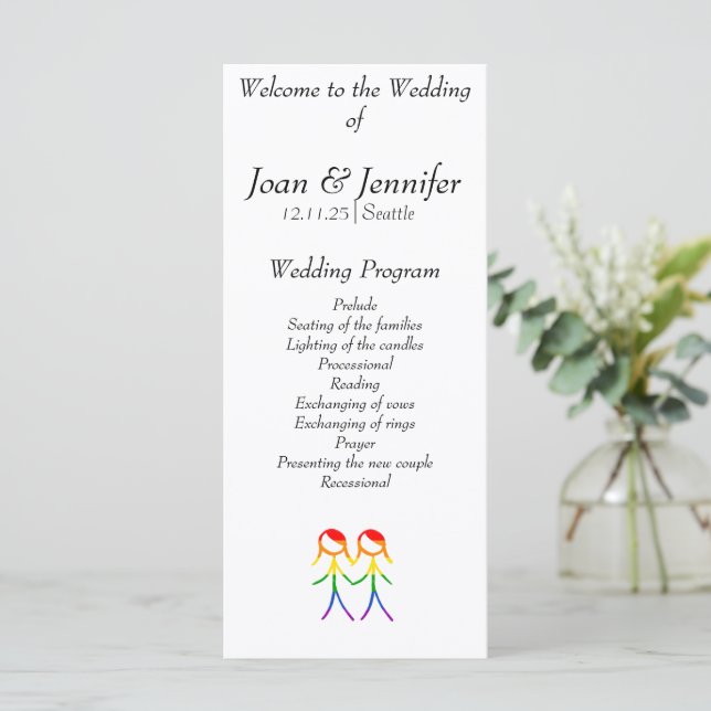 Duas Brides Rainbow Love (Em pé/Frente)