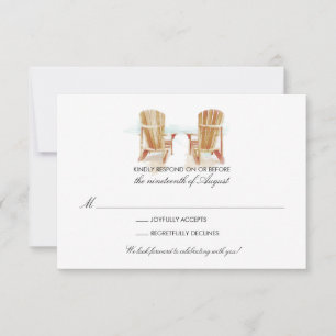 Duas Cadeiras Adirondack de Aquarela RSVP