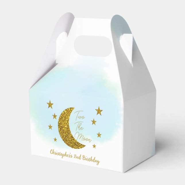 Duas Caixas De Favor Do segundo aniversário Da Lua (Frente)