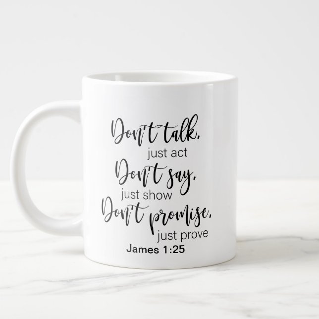 Duas caneca gigante de café com caneca lateral (Esquerda)