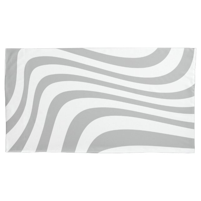 Duas cinzas de padrão zebra e chic moderno bege (Frente)