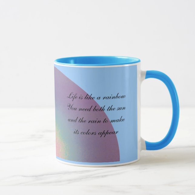 Duas cotações do arco-íris - caneca (Direita)