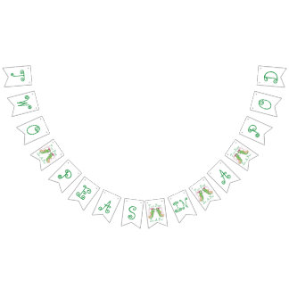 Duas ervilhas em um vagem juntam a bandeira