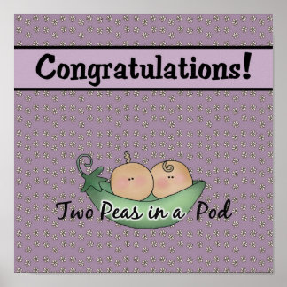 Duas Ervilhas Num Poster De Pod