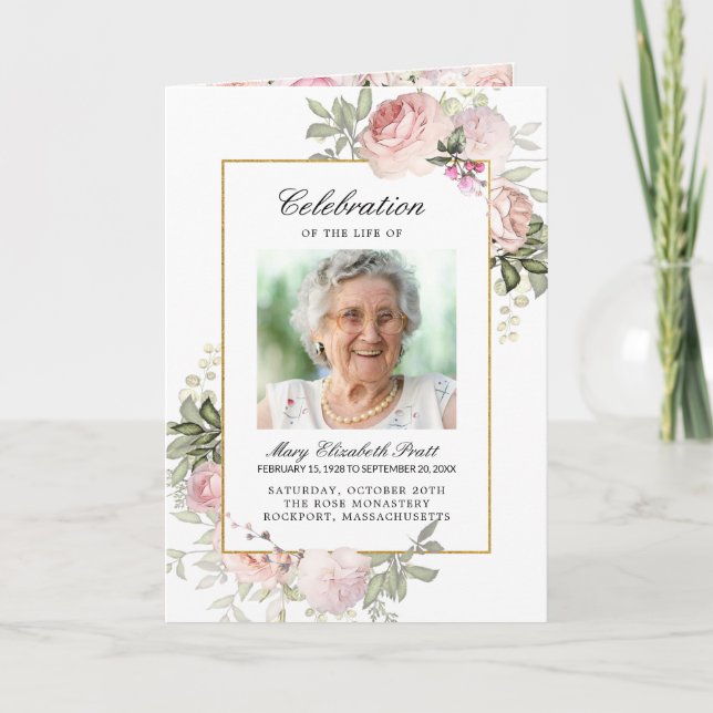 Duas Foto Funeral Celebração do Programa Life (Frente)