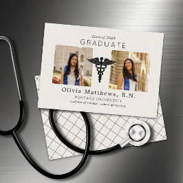 Duas Fotografias Enfermando Insígnia de Marfim Neg