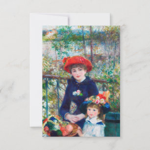 Duas Irmãs - Impressionista Renoir Pintura 1881