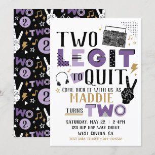 Duas Legendas para Sair do Segundo Convite de Aniv