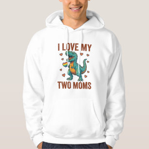 Duas Mães Orgulho Camisa Vector T Design de Dinoss