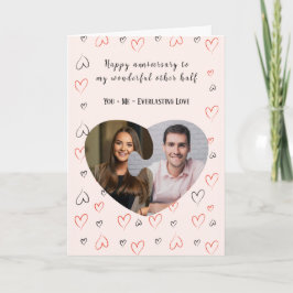 Duas Metades de Um Cartão com fotos de Aniversário