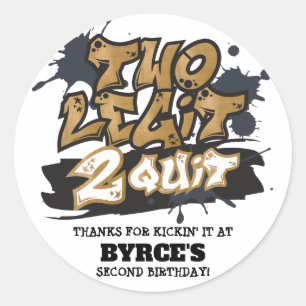 Duas pernas para deixar os adesivos redondos