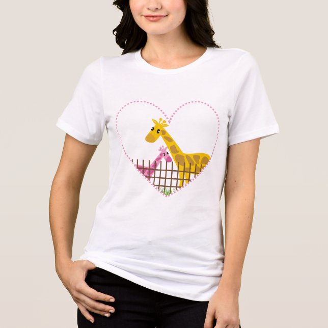 Duas (Também) Camisetas Girafas Bonitas (Frente)
