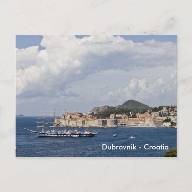 Dubrovnik - Cartão postal da Croácia (Frente)