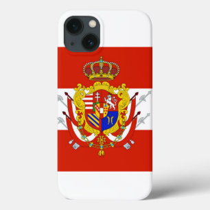 Ducado grande da bandeira branca vermelha de