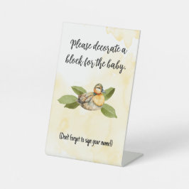 Duck Baby Shower Decoration Sign