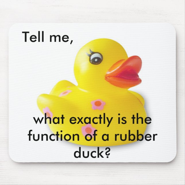 Duckie de borracha Mousepad (Frente)
