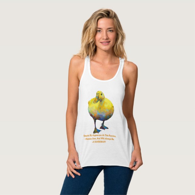Duckman Women's Razor Back Tank Top (Frente Completa)