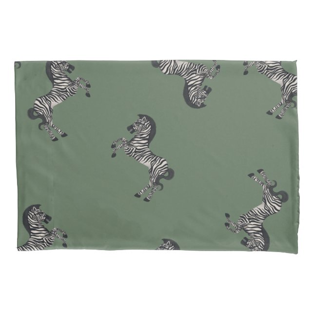 Dueling Zebra em Verde com estouro em reverso (Frente)