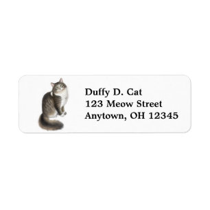 Duffy a etiqueta do gato