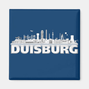 Duisburg cidade Skyline - íman /K ühlschrankmagn